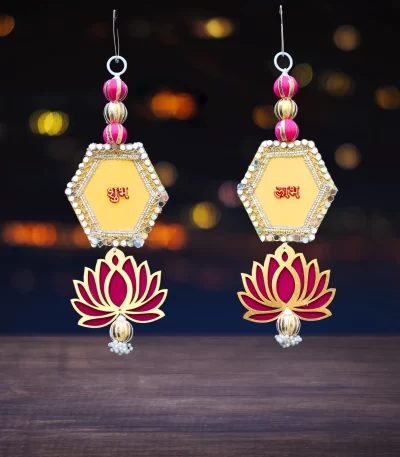 shubh-labh-lotus-hanging-for-festive-diwali-decoration