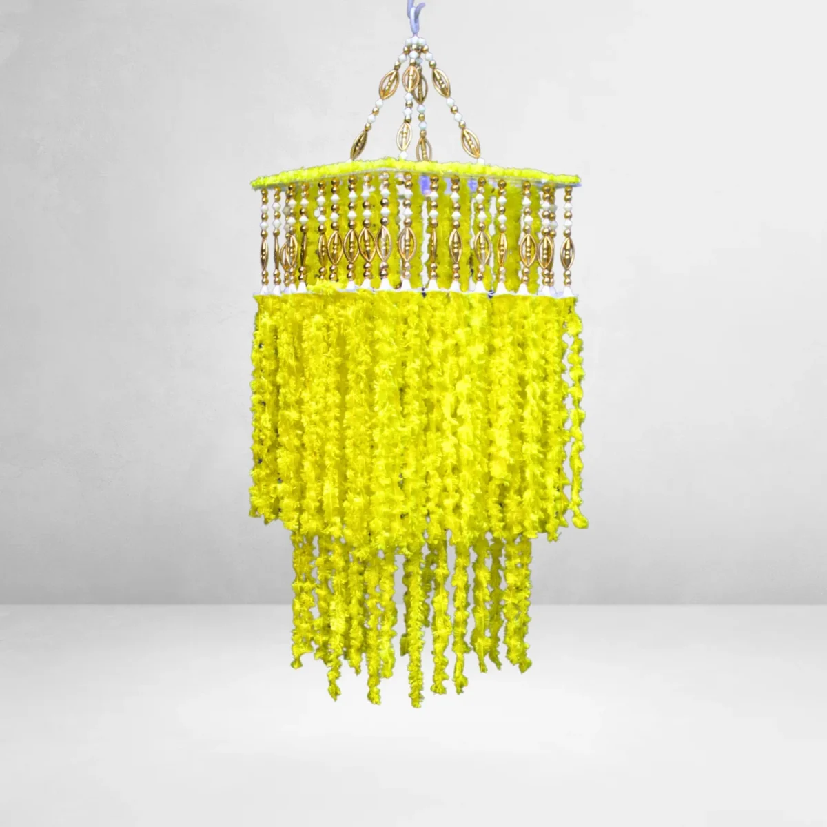 yellow-blue-woolen-beaded-jhumar