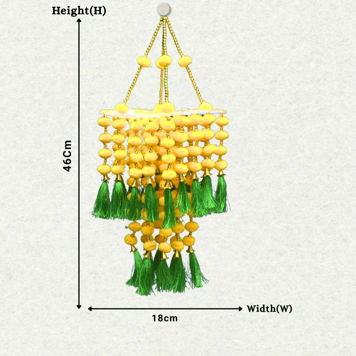 yellow-pompom-green-tassel-jhumar-for-diwali-decoration