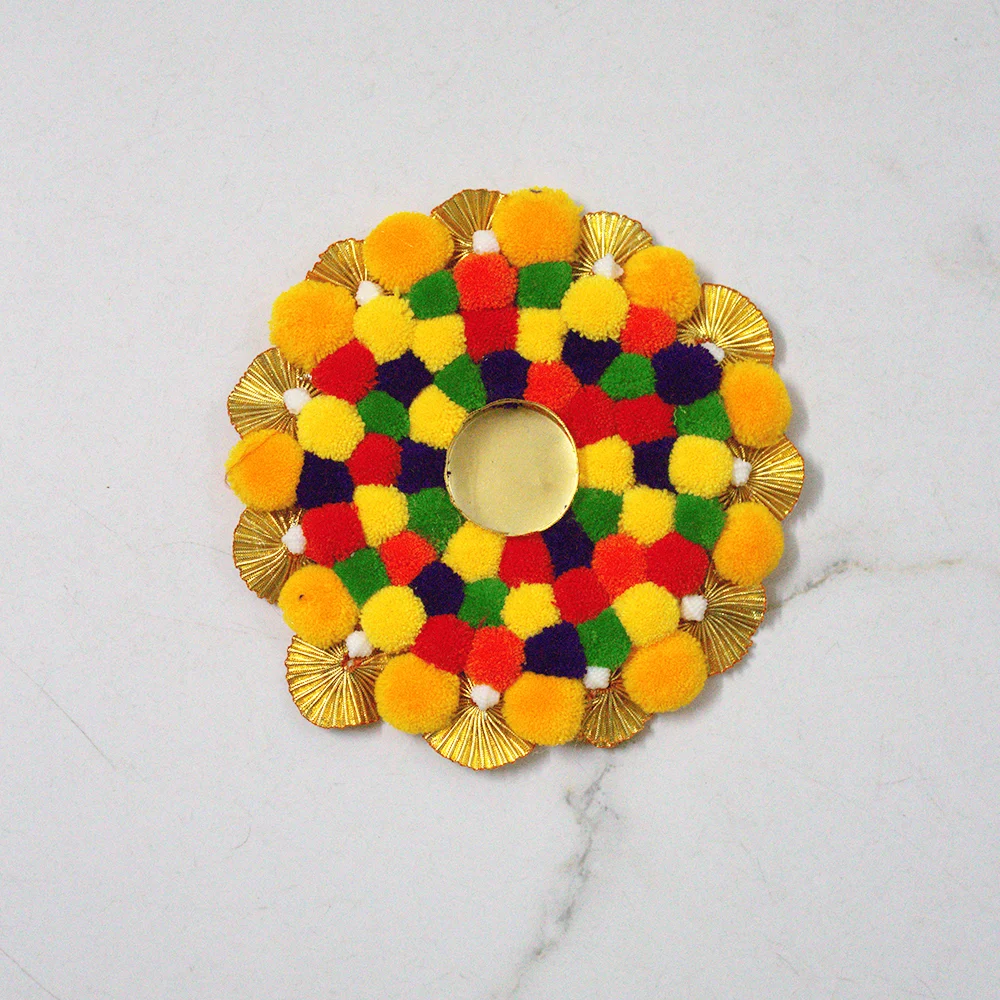 pom-pom-tealight-diya-holder-rangoli